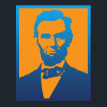 Póster Abraham Lincoln Pop Art<br><div class="desc">Aproveite esta colorida imagem digital Abraham Lincoln Pop Art... </div>