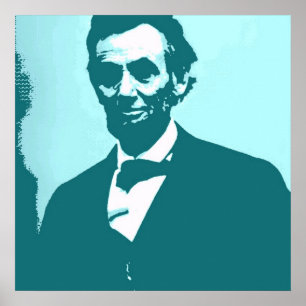Póster Abraham Lincoln Pop Art