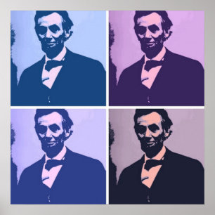 Poster Abraham Lincoln Pop Art