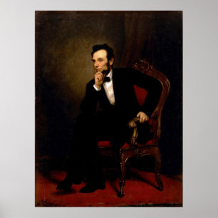 Poster Abraham Lincoln por George Peter Alexander Healy