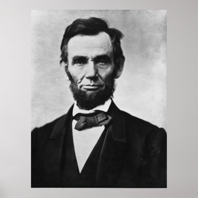 Póster Abraham Lincoln Portrait (Frente)