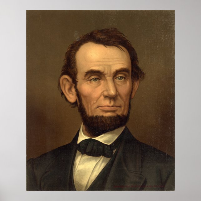 Poster ABRAHAM LINCOLN Retrato de Strobridge & Co (Frente)