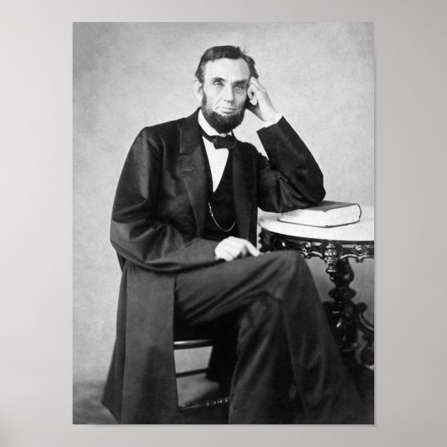 Poster Abraham Lincoln Seated Retrato (Frente)