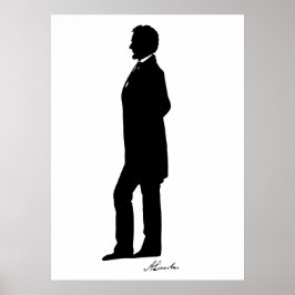 Póster Abraham Lincoln Silhouette