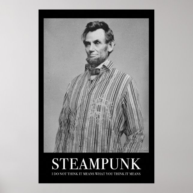 Póster Abraham Steampunk (Frente)