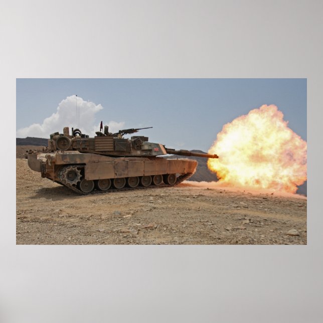 Poster Abrams M1A1 (Frente)