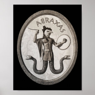 Poster Abraxas Símbolo Esoterítico Gnóstico Occult Pagan
