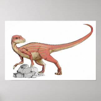 Poster Abrictossauro - Carteira Dinossauro Jurássica