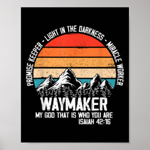 Poster Abridor Meu Deus És Quem És Isaías Versículo Bíbli