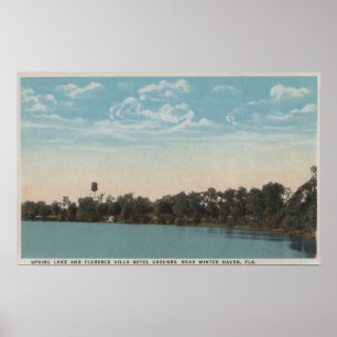 Póster Abrigo do inverno, Florida - opinião da água do