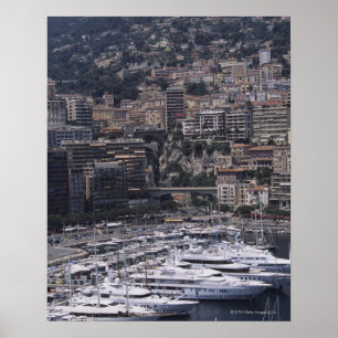 Póster Abrigue, vista vertical, Monte - Carlo, franceses