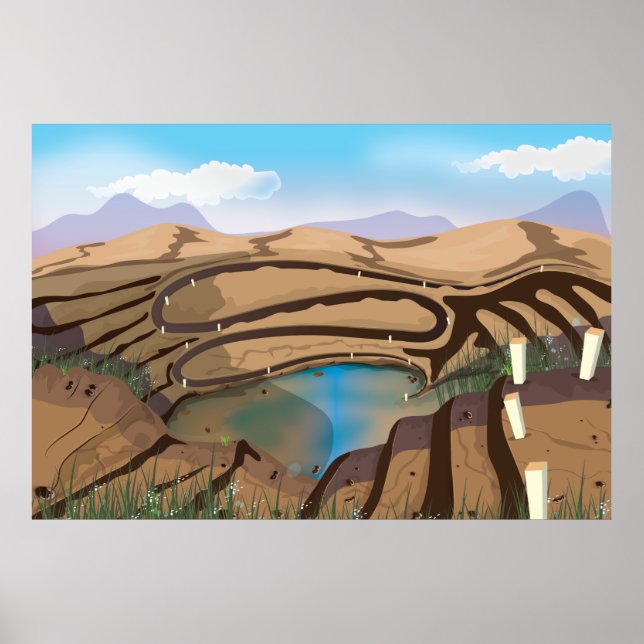 Póster Abrir Mina do Cast (Frente)