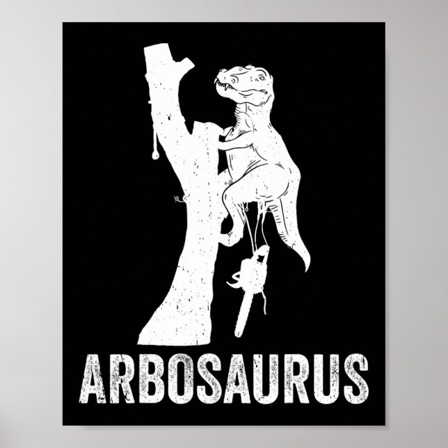 Poster Abrosaurus Arborista Climber de Árvores Cortador d (Frente)