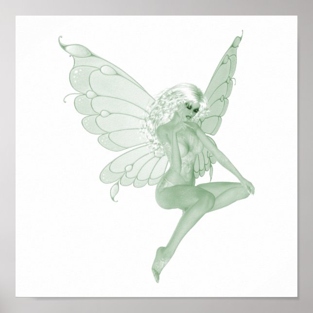 Poster Absinho Assinatura de Arte Fada Verde 1A (Frente)