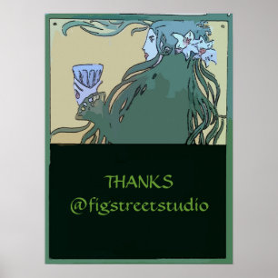 Poster Absinho Fada Verde, editar texto