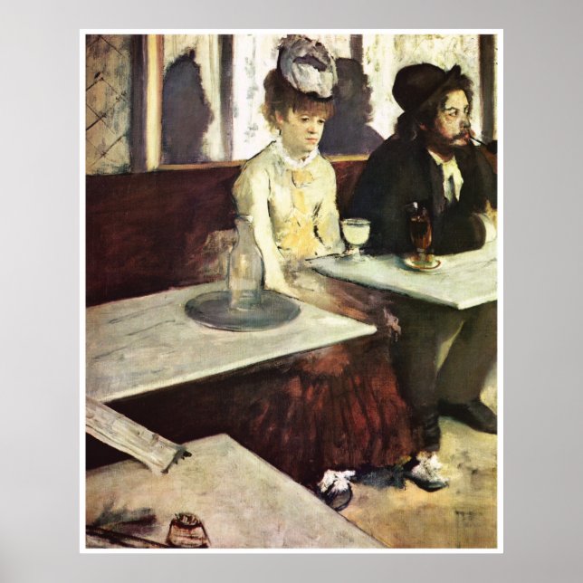 Póster Absinthe, 1876 - Edgar Degas (Frente)