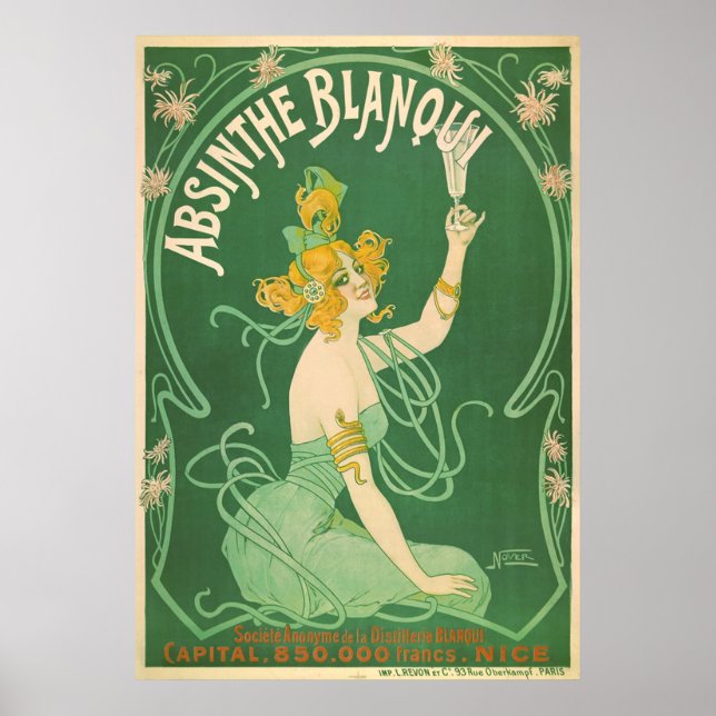 Poster Absinthe Blanqui (Frente)
