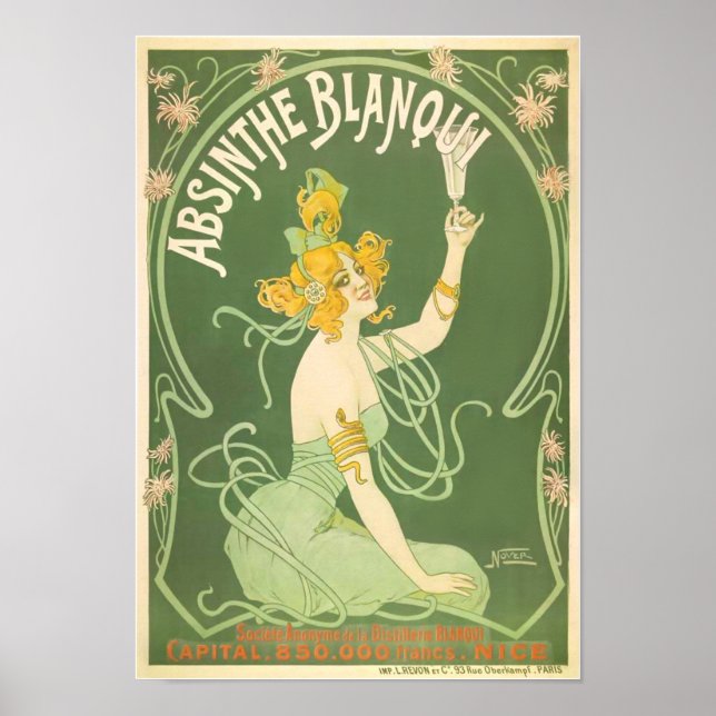 Poster Absinthe Blanqui Nover Fine Art (Frente)