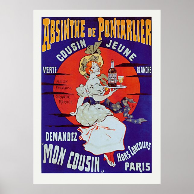 Póster Absinthe de Pontarlier (Frente)