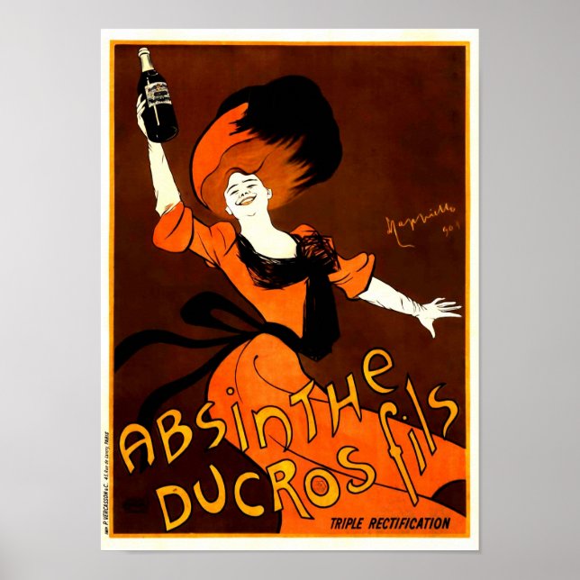 Póster Absinthe Ducros Fils Leonetto Cappiello Fine Art (Frente)