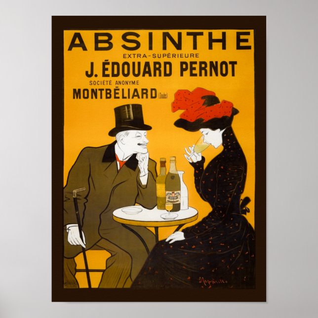 Poster Absinthe Extra-Superieure J. Edouard Pernot - 1901 (Frente)