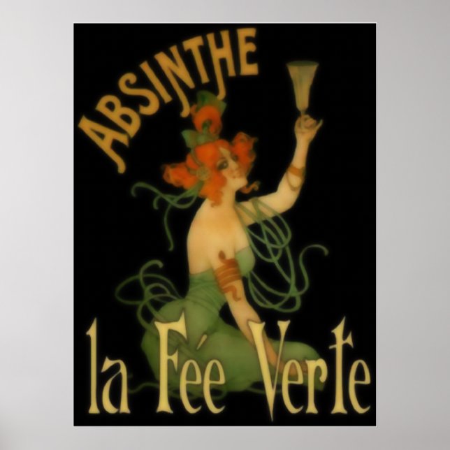 Póster Absinthe La Fee Verte (Frente)