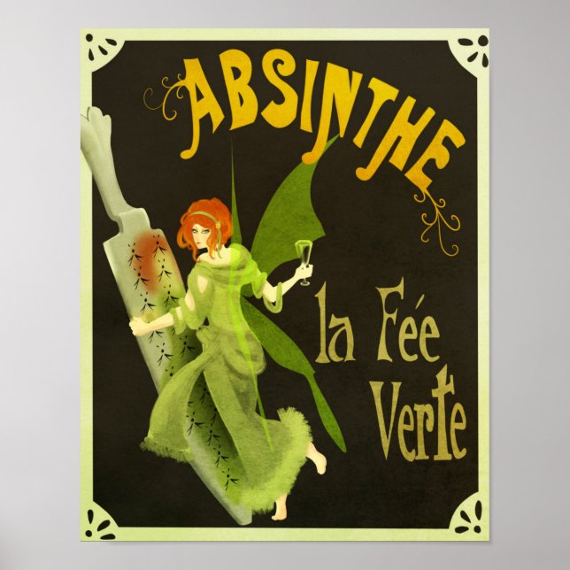 Poster Absinthe la Fee Verte (Frente)