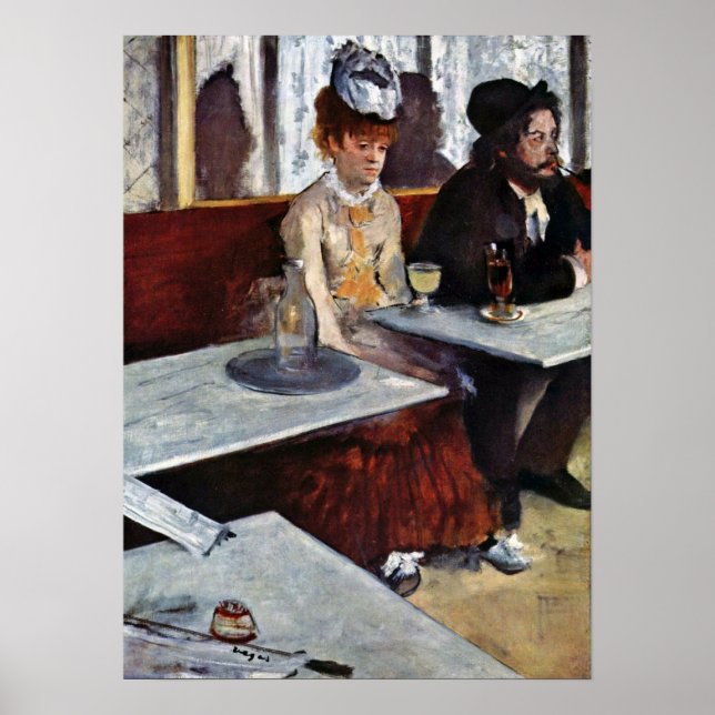 Póster Absinthe por Edgar Degas (Frente)