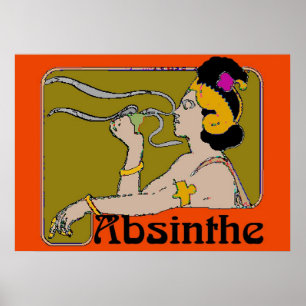 Póster Absinthe Woman