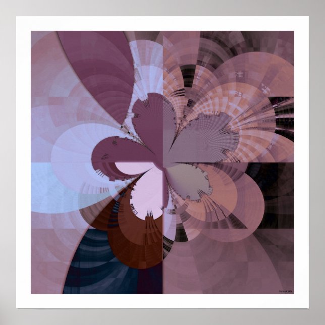 Póster Abstenção fractal 2 (Frente)