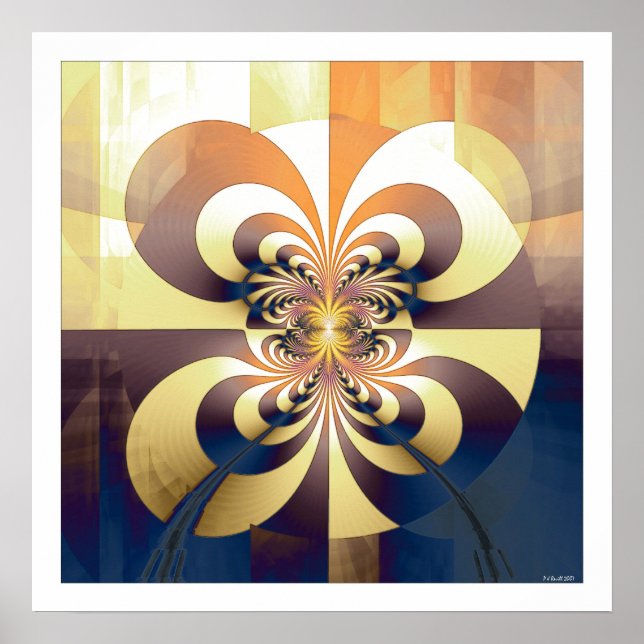 Poster Abstenção fractal 7 (Frente)