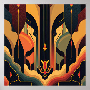 Poster Abstração Deco