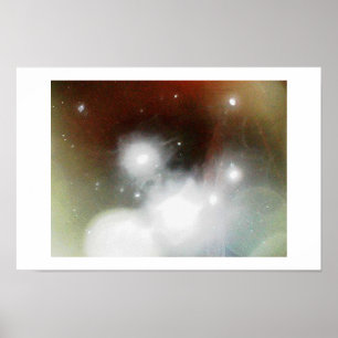 Póster Abstracção da tempestade de neve mim