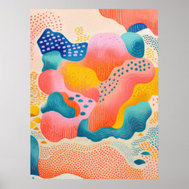 Poster Abstrações Coloridas