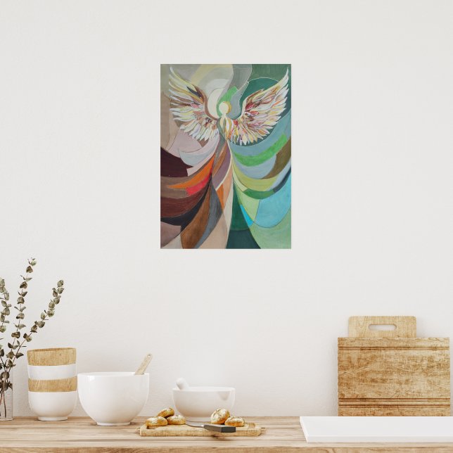 Poster Abstract angel (Cozinha)