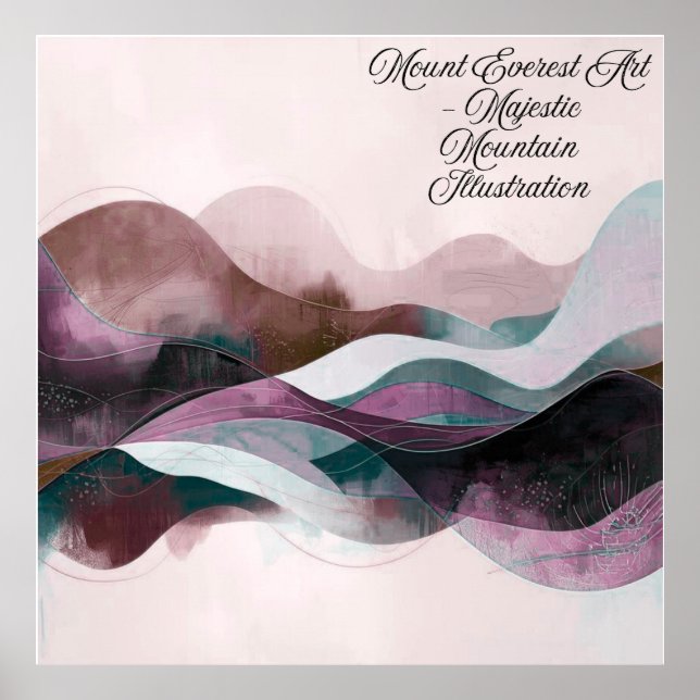 Poster Abstract Art Design | Modern Minimalist (Frente)