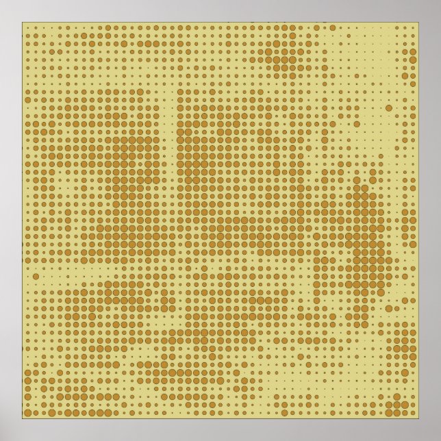 Poster Abstract chaotic halfton. Texture of dots. Futuris (Frente)