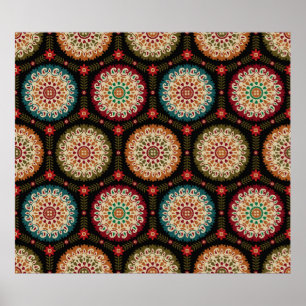 Poster abstract colorful circle bunch pattern backgrounda