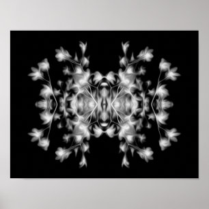 Póster Abstract Floral Graphic Pattern