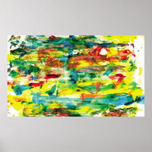Poster  abstract hand draw oil painting composition. colo