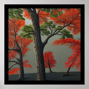 Poster Abstract Northern Autumn Woodland