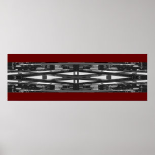 Poster Abstract Photo Design; 12x36"