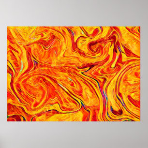 Poster Abstract twirl waves texture backgruond. Bright co