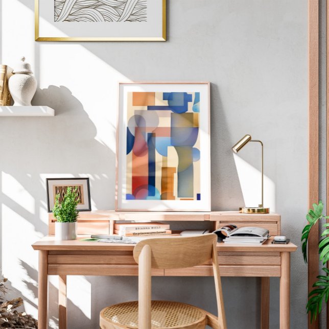 Poster Abstract Watercolor Rainbow (Criador carregado)