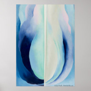 Poster Abstraction Blue by Georgia O'Keeffe