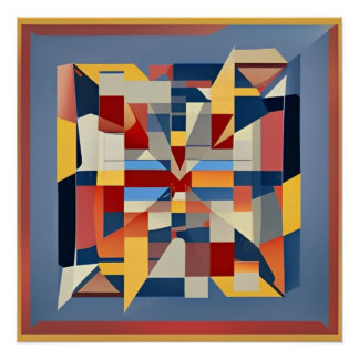 Póster Abstracto Multicolor