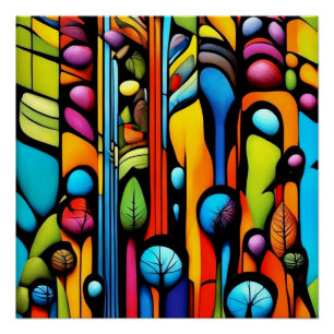 Póster Abstractos Foliagi 2