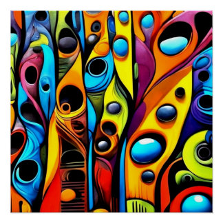 Póster Abstractos Foliagi 4