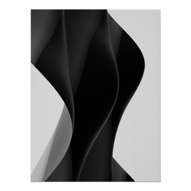 Póster Abstrait BLACK (Frente)