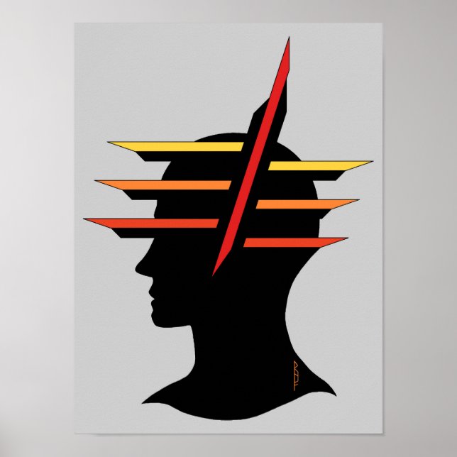 Póster Abstrato (Frente)